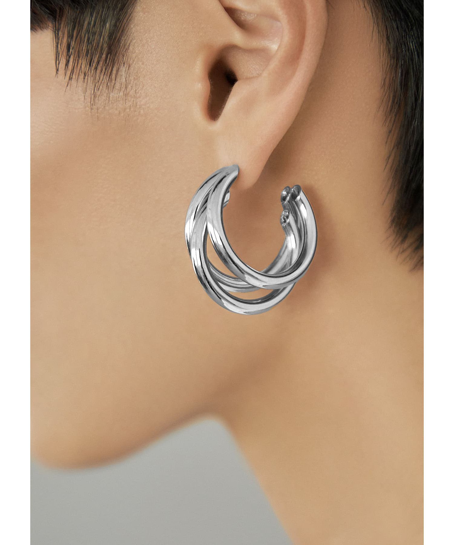 STYLE DELI「トリプルリングフープピアス」|ピアス|
