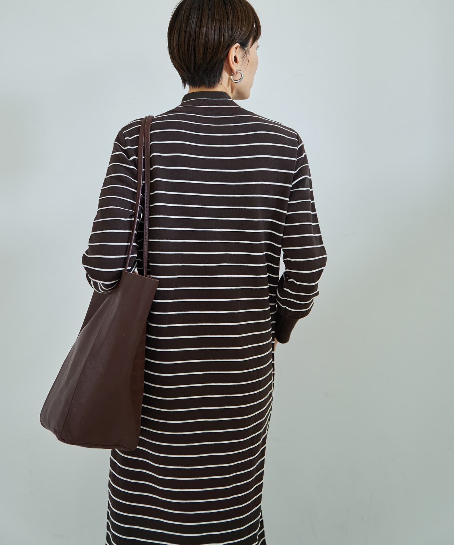 STYLE DELI「立体ボーダーニットワンピース」|ワンピース|