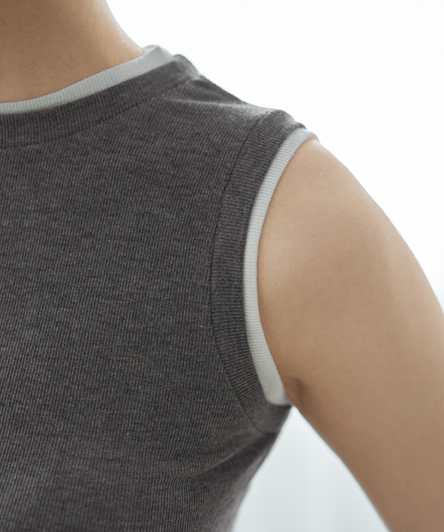 STYLE DELI「レイヤード風シアーニットソータンクトップ」|タンクトップ|