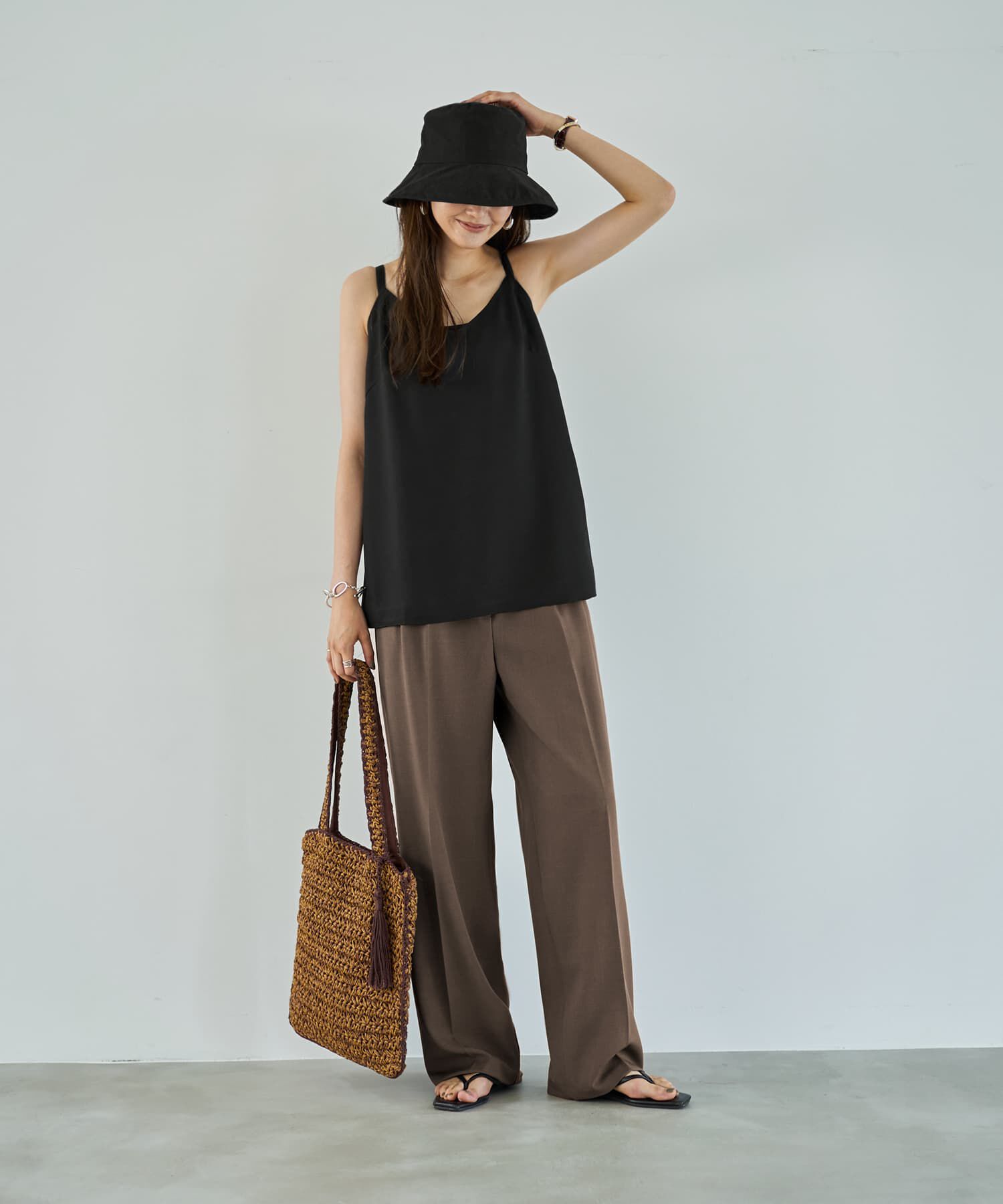 STYLE DELI「肩紐ちょこっとキャミ型ブラウス」|キャミソール|