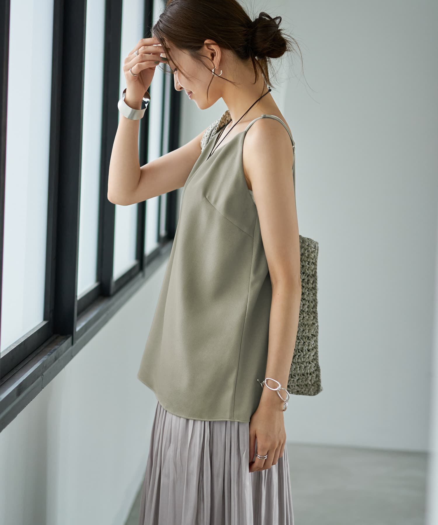 STYLE DELI「肩紐ちょこっとキャミ型ブラウス」|キャミソール|