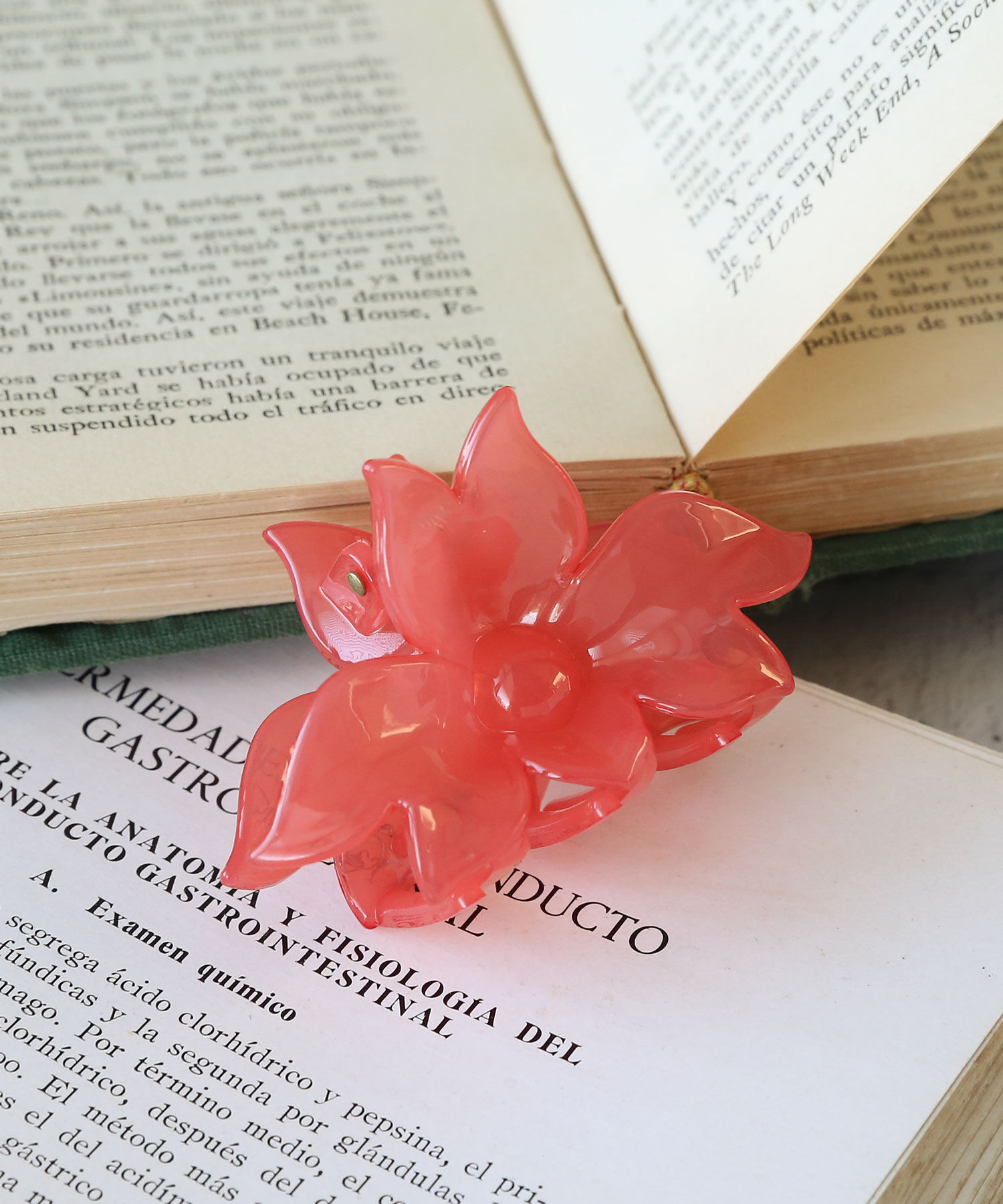 colleca la「シアーフラワーバンスクリップ」|その他|ピンク