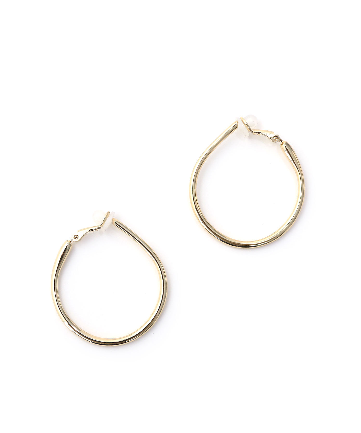 colleca la「ラウンドドロップフープイヤリング」|イヤリング|