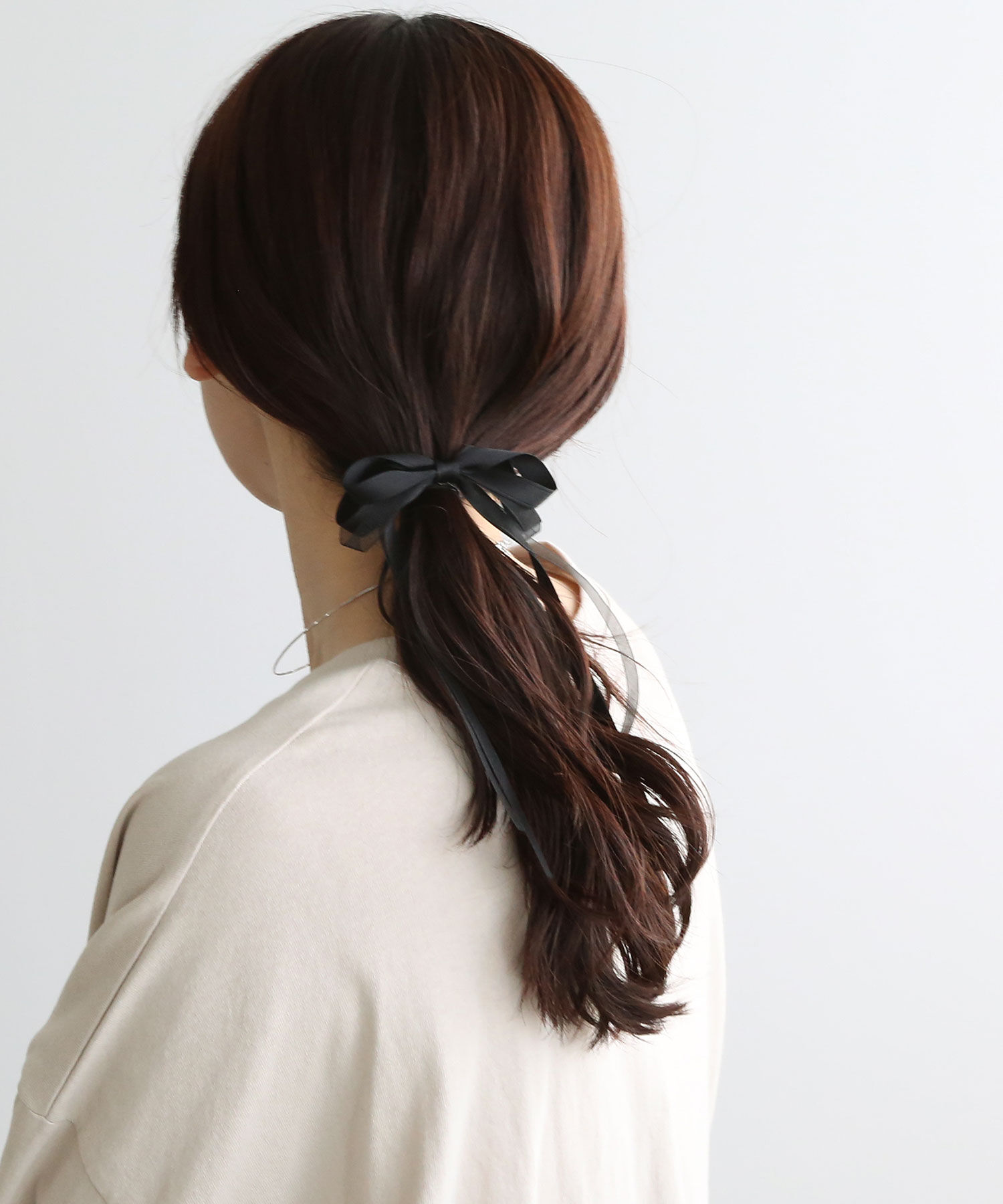  「レイヤードスリムリボンヘアカフ/ヘアフック」|ヘアゴム・シュシュ|