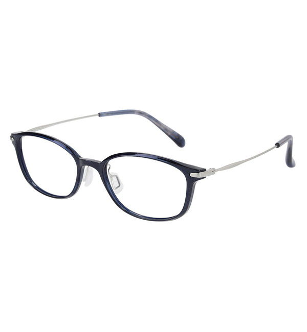 「ウェリントン型 メガネ｜軽くて壊れにくい Zoff FASHION 度付きメガネ レンズ交換券付き」|メガネ|ブルー