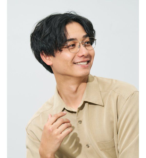  「ウェリントン型 メガネ | チタン 軽量 メタルフレーム レディース 大人可愛い レンズ交換券付」|メガネ|