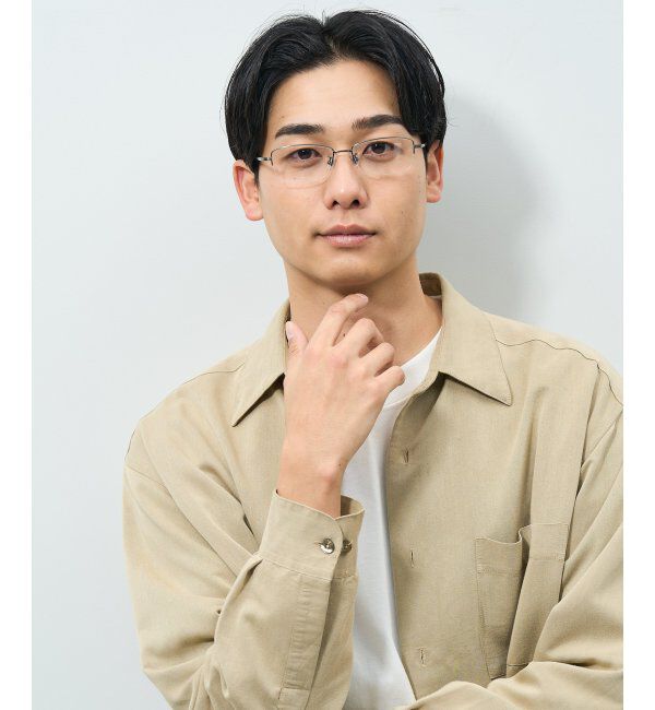  「スクエア型 メガネ | 軽量 耐久性 チタン 伊達メガネ ビジネス ユニセックス レンズ交換券付」|メガネ|