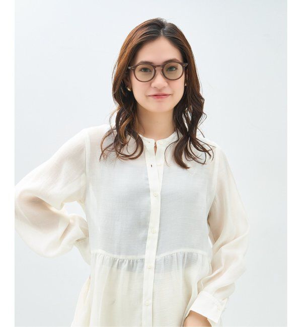  「Zoff｜Kirimaru ボストン型 サングラス   ユニセックス｜UVカット｜紫外線対策｜うねうね 波型 小顔効果」|サングラス|