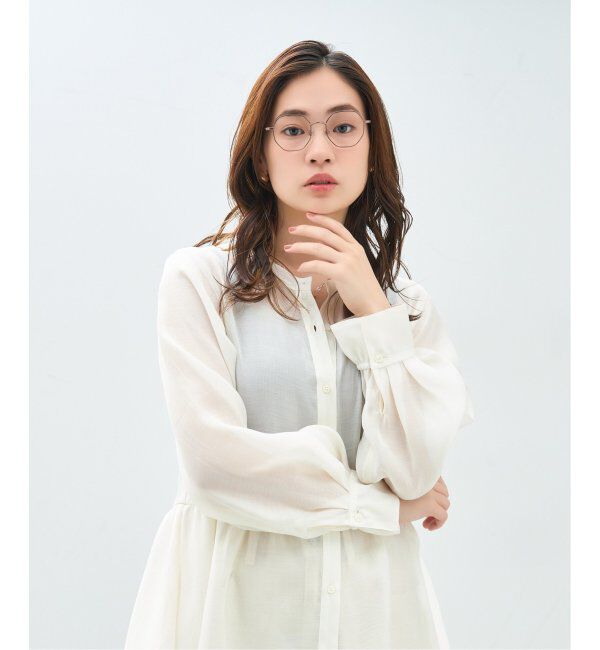  「Zoff｜Kirimaru ウェリントン型 メガネ   多角形フレーム 伊達メガネ うねうね 小顔効果 レンズ交換券付」|メガネ|