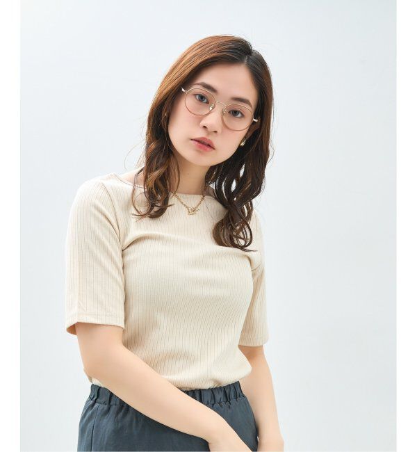  「Zoff｜Kirimaru ボストン型 メガネ   メタルフレーム 伊達メガネ｜うねうね 波型 小顔効果 レンズ交換券付」|メガネ|