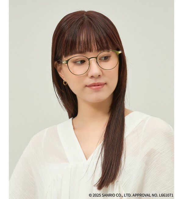  「Zoff｜はぴだんぶい 【けろけろけろっぴ モデル】メガネ｜伊達・度付きメガネ｜グッズ   レンズ交換券付」|メガネ|