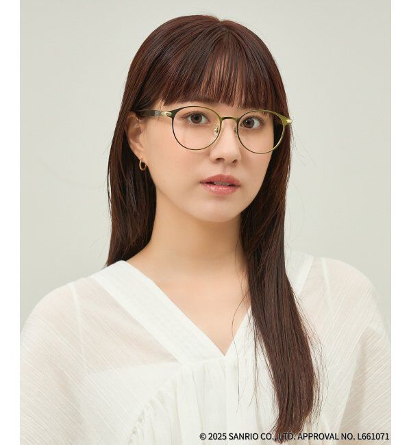  「Zoff｜はぴだんぶい 【けろけろけろっぴ モデル】メガネ｜伊達・度付きメガネ｜グッズ   レンズ交換券付」|メガネ|