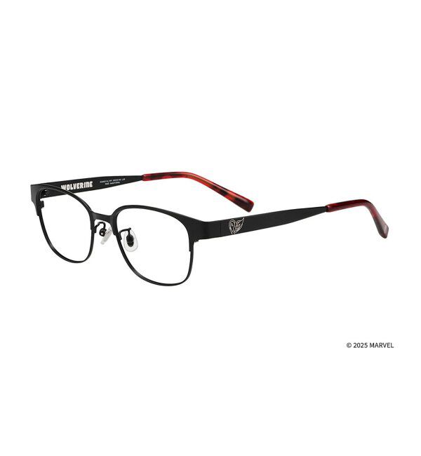  「MARVEL COLLECTION デッドプール & ウルヴァリン  メガネ | 伊達メガネ 度付き   レンズ交換券付」|メガネ|