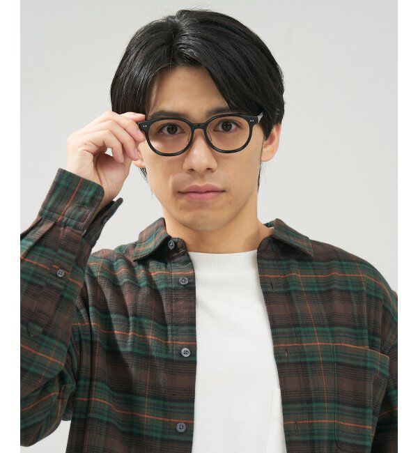  「 ボストン型 メガネ | 黒縁フレーム 伊達めがね 度付きユニセックス 読書  CLASSIC  レンズ交換券付」|メガネ|