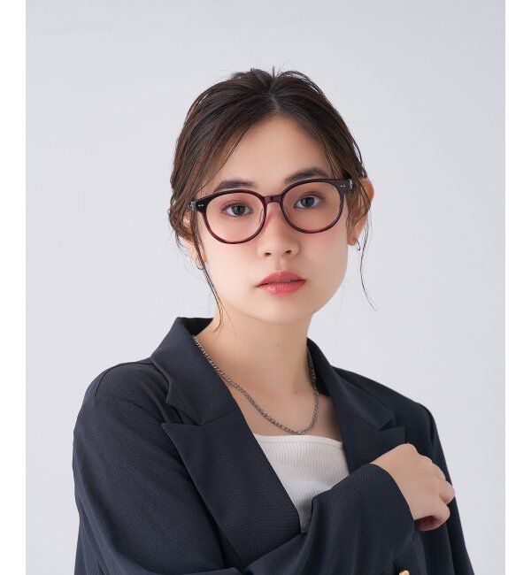  「 ボストン型 メガネ | 黒縁フレーム 伊達めがね 度付きユニセックス 読書  CLASSIC  レンズ交換券付」|メガネ|