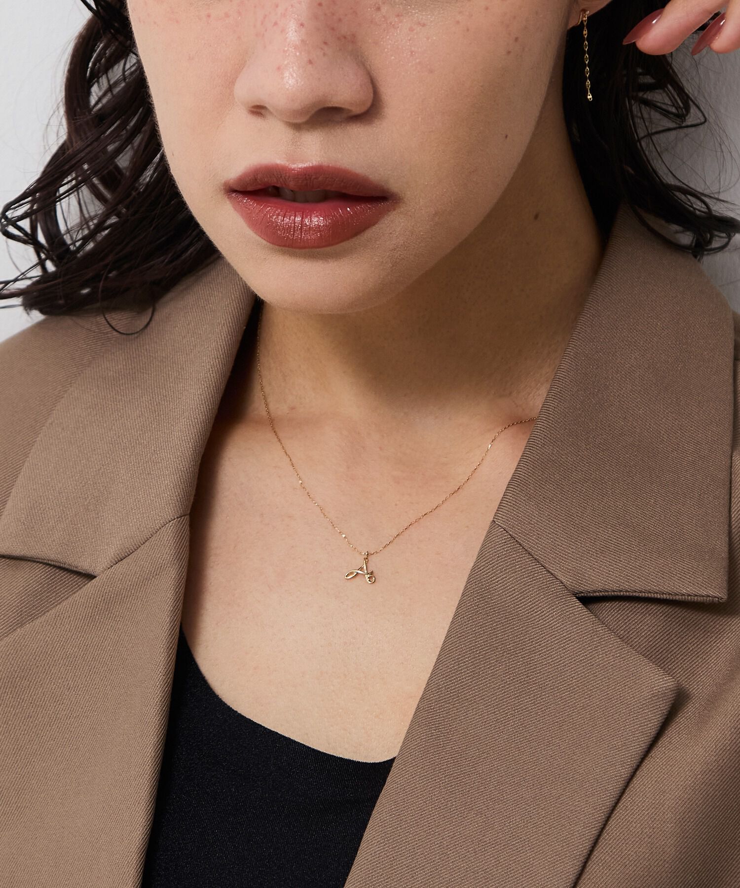 JUPITER「【K10】イニシャルネックレス」|ネックレス|