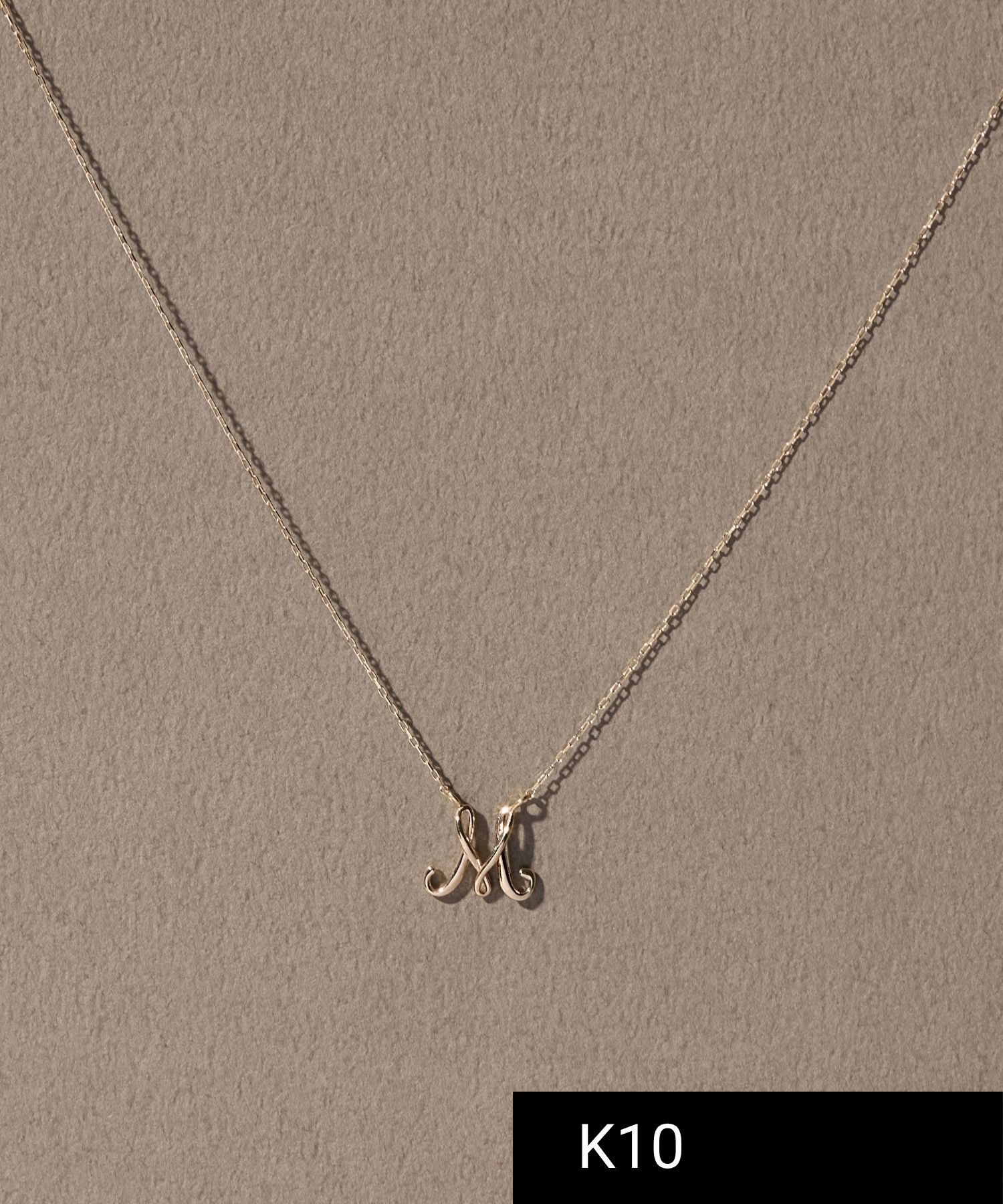JUPITER「【K10】イニシャルネックレス」|ネックレス|Ｍ