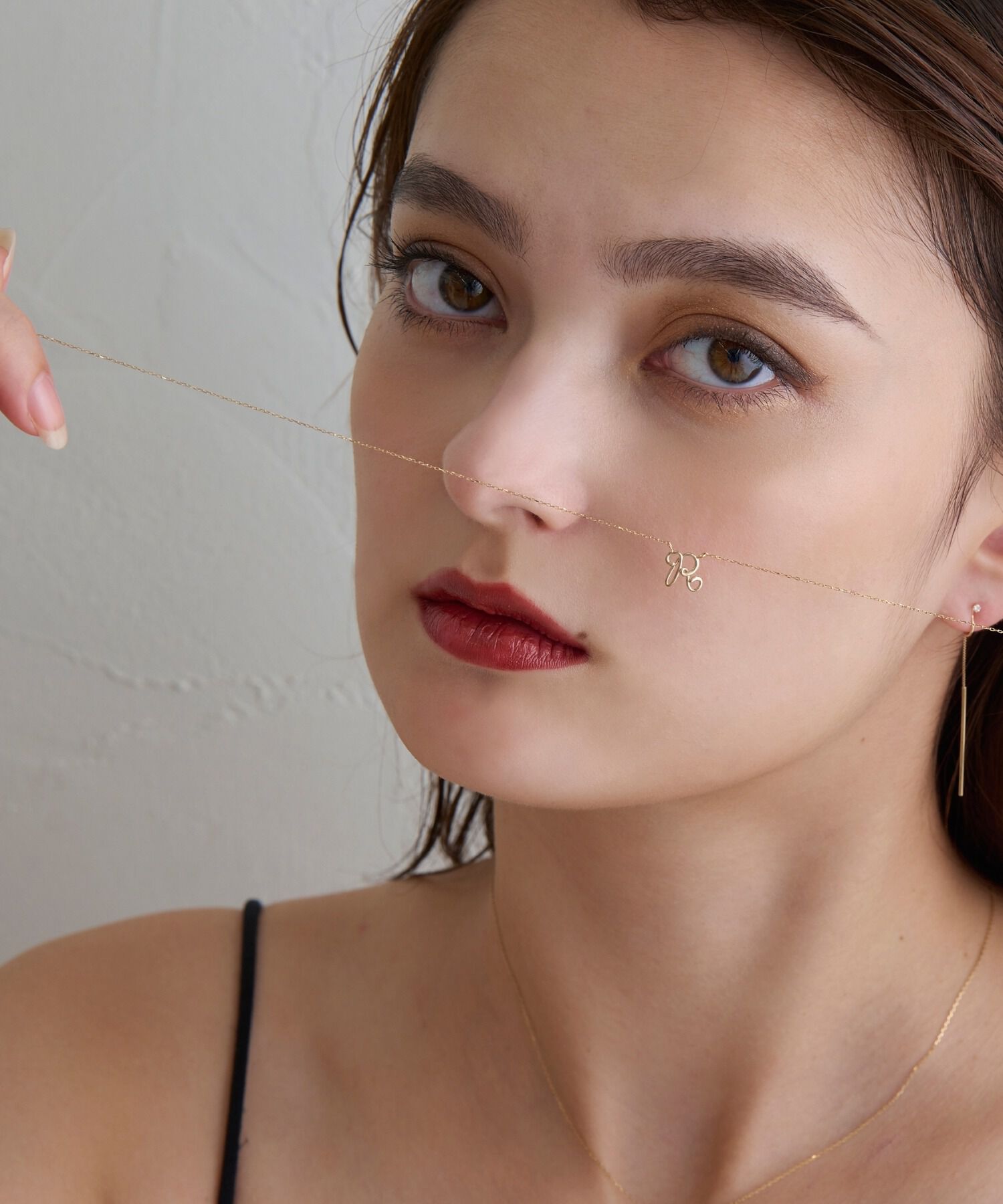 JUPITER「【K10】イニシャルネックレス」|ネックレス|