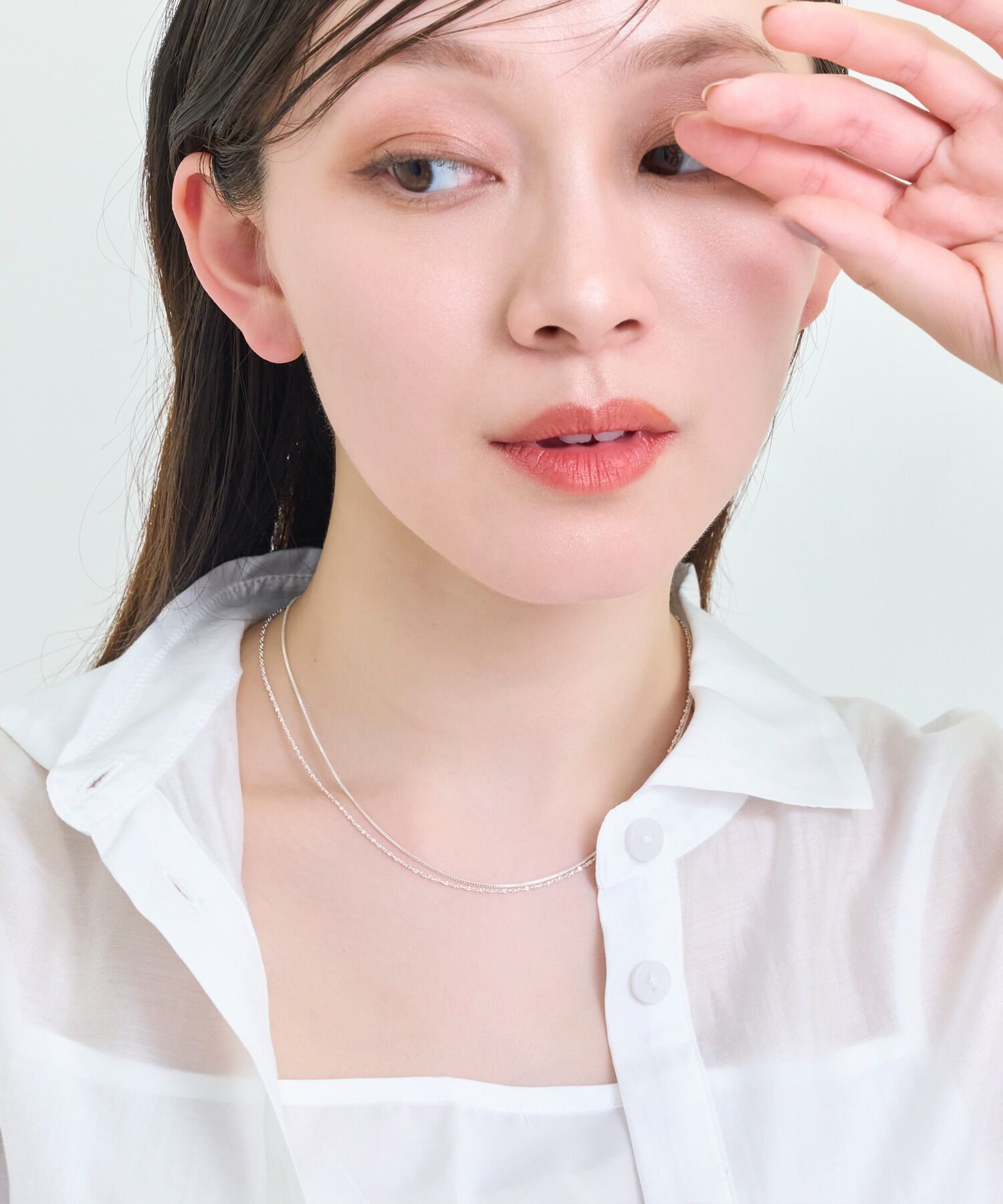 Phoebe「【SV925】シルキーシャインベネチアンチェーンネックレス/40cm」|ネックレス|