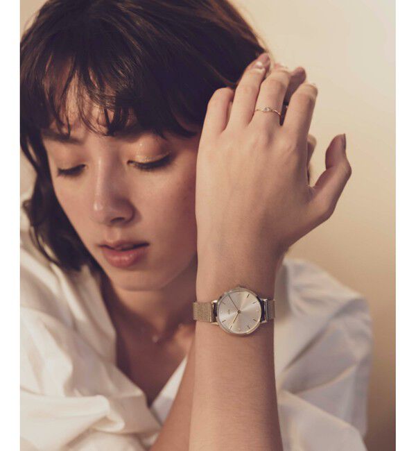 ete「きせかえ ビッグフェイスウォッチ メッシュベルト」|腕時計|