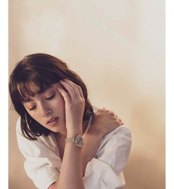 ete「きせかえ ビッグフェイスウォッチ メッシュベルト」|腕時計|