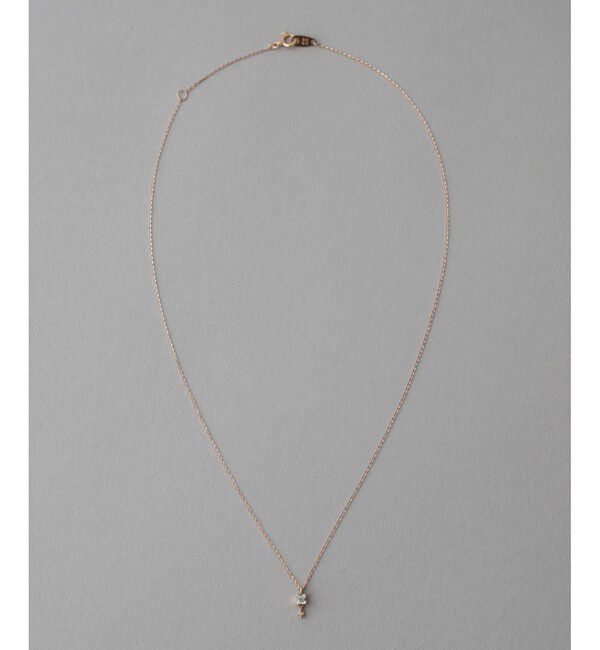 ete「K10MPG ミストピンク ホワイトトパーズ/ブラウンダイヤモンド ネックレス」|ネックレス|