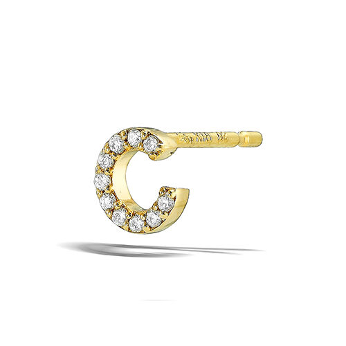 STAR JEWELRY「TINY STUDS INITIAL(C)」|ピアス|