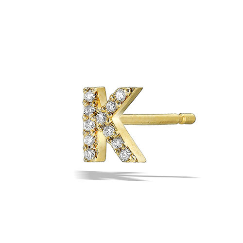 STAR JEWELRY「TINY STUDS INITIAL (K)」|ピアス|