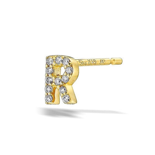 STAR JEWELRY「TINY STUDS INITIAL (R)」|ピアス|