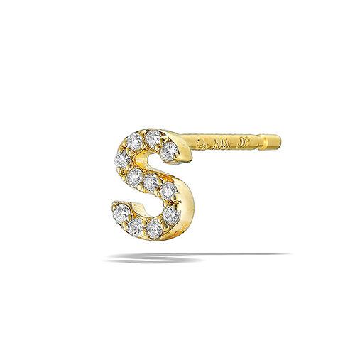 STAR JEWELRY「TINY STUDS INITIAL (S)」|ピアス|