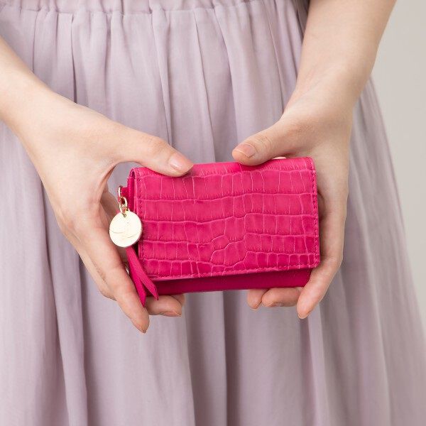  「メタルチャーム・　ネームカードケース　／Ｌｉｌｉｅｔｍｏｉ」|名刺入れ・カードケース|ピンク