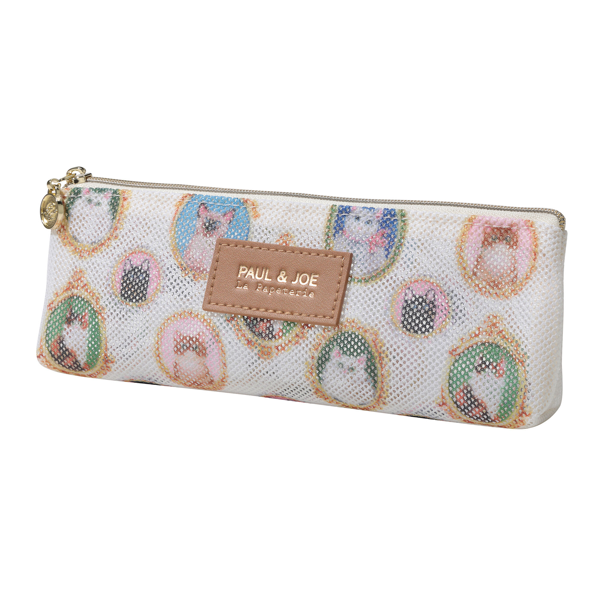 PAUL&JOE「プリントメッシュペンケース／ポール＆ジョー」|ステーショナリー|ｷｬｯﾂ･ｶﾒｵ