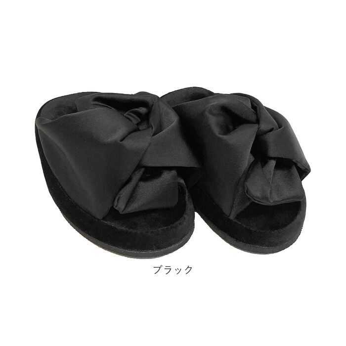 BACKYARD FAMILY「レディース スリッパ 通販 つま先立ち つま先 あたたかい サテンリボン トレーニング ファシノン」|ルームシューズ|