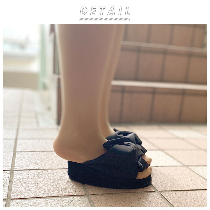 BACKYARD FAMILY「レディース スリッパ 通販 つま先立ち つま先 あたたかい サテンリボン トレーニング ファシノン」|ルームシューズ|