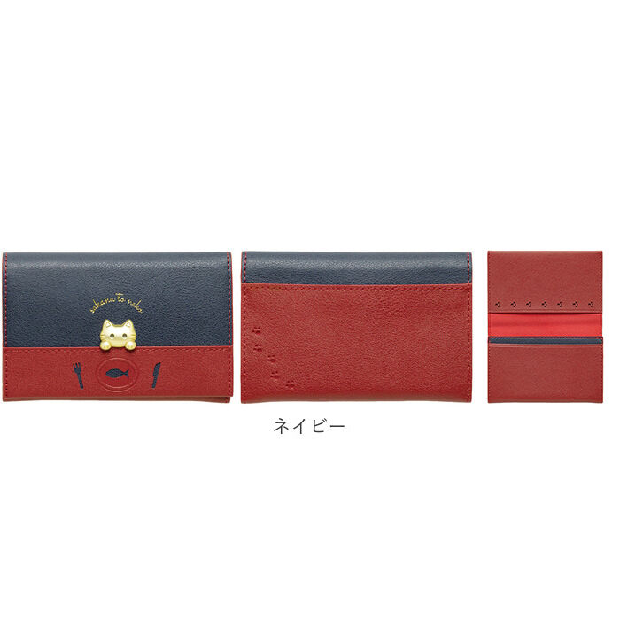 BACKYARD FAMILY「名刺入れ レディース 通販 ねこ 猫 ネコ カードケース スリム 薄型 レディース 花柄」|名刺入れ・カードケース|