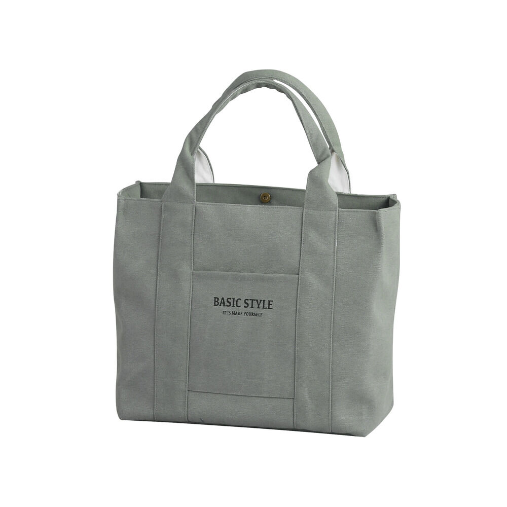 BACKYARD FAMILY「トートバッグ キャンバス a4 横 通販 レディース おしゃれ 大きめ 通勤 通学 大学生」|トートバッグ|グレー1