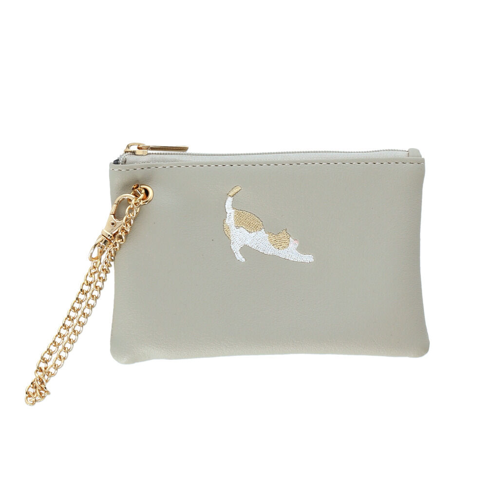 BACKYARD FAMILY「キーパスケース キーケース パスケース 通販 カードキーケース キーリング マルチポーチ」|定期入れ|グレー1