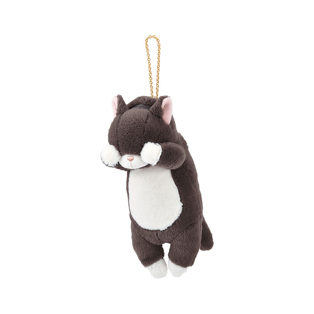 BACKYARD FAMILY「パスケース リール付き ぬいぐるみ 通販 定期入れ パスポーチ カード ホルダー カードケース」|定期入れ|ブラック2