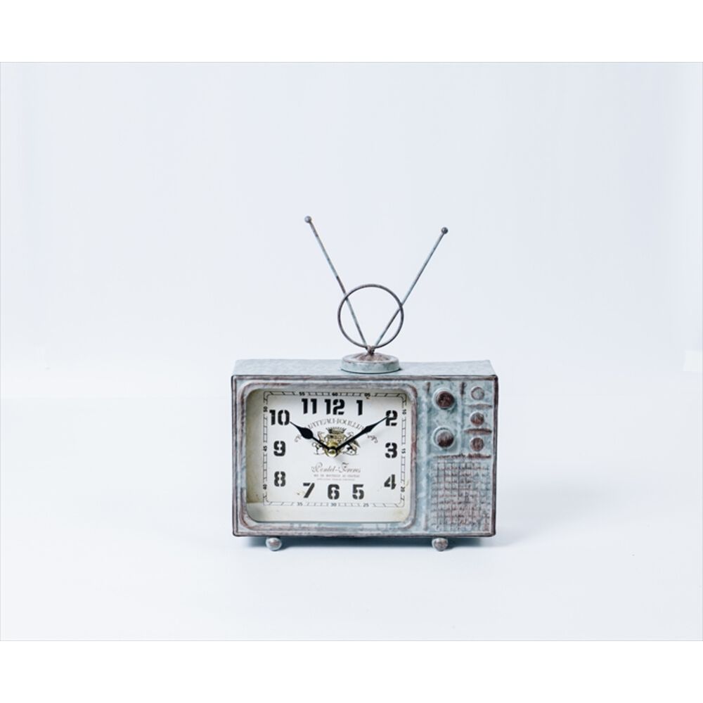 BACKYARD FAMILY「置き時計 おしゃれ 楽天 アンティークモチーフ En Fance EF-CL11 アンファンス」|クロック・置時計|シルバー1