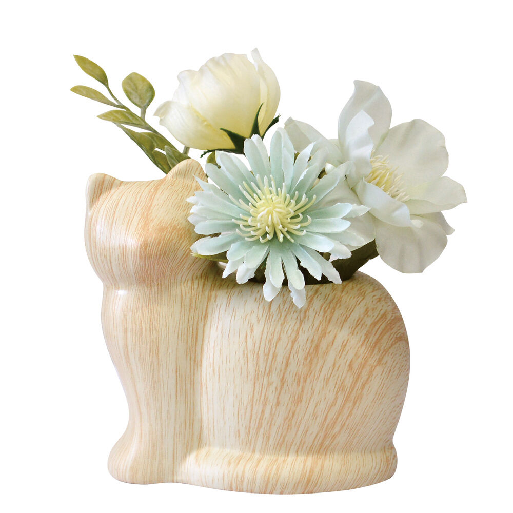 BACKYARD FAMILY「光触媒 フェイクグリーン 通販 イミテーション 消臭 抗菌 造花 陶器 木目調 アニマル」|その他|ベージュ1