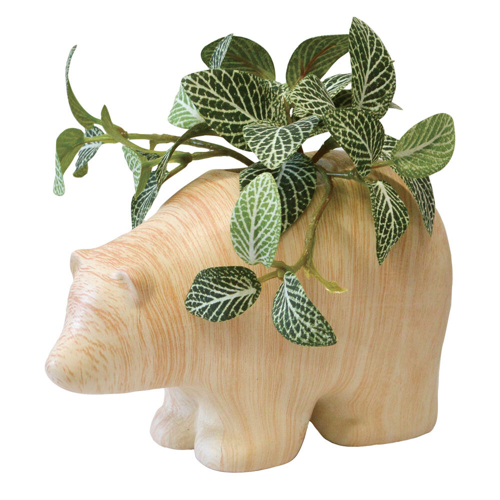 BACKYARD FAMILY「光触媒 フェイクグリーン 通販 イミテーション 消臭 抗菌 造花 陶器 木目調 アニマル」|その他|ベージュ2