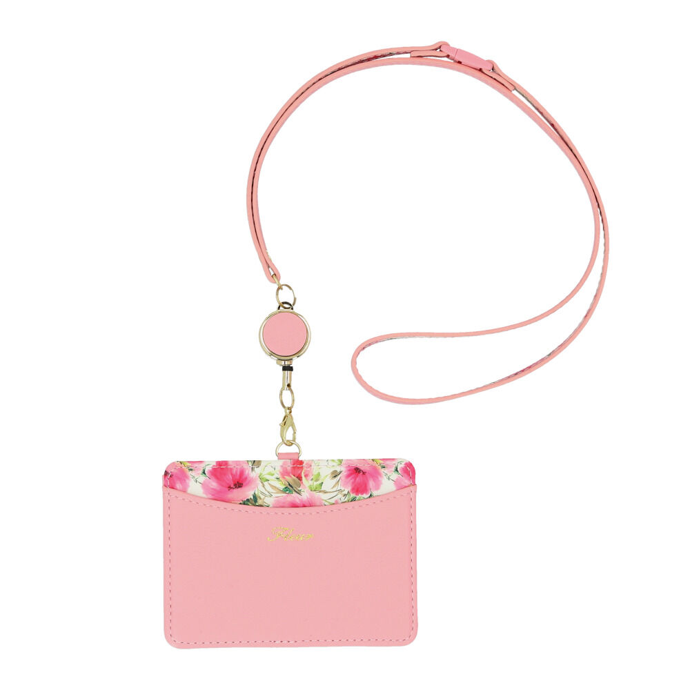 BACKYARD FAMILY「パスケース 定期入れ レディース 通販 花柄 リール付き カードケース カード入れ カードホルダー」|定期入れ|ピンク1