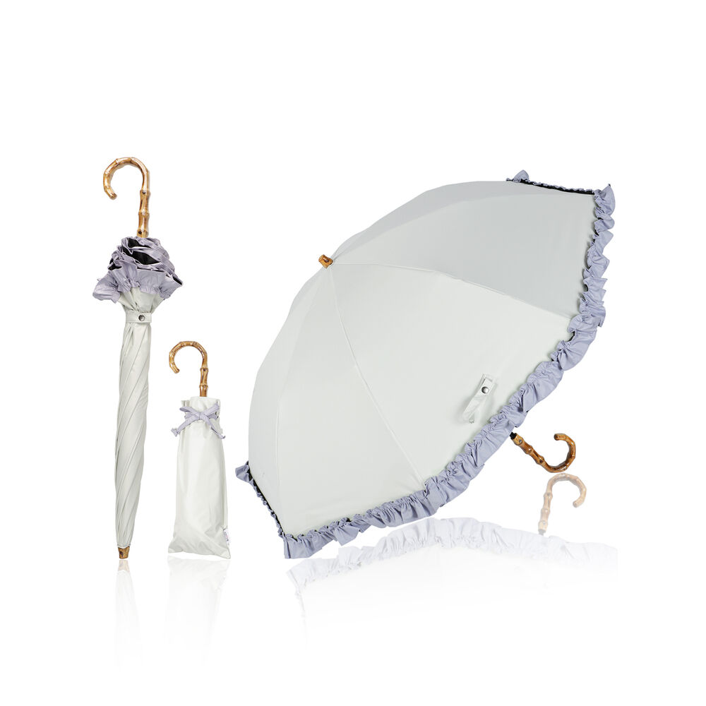 BACKYARD FAMILY「KIZAWA 日傘 UVカット 100 遮光 通販 晴雨兼用傘 折りたたみ日傘 折り畳み日傘」|傘|ホワイト4