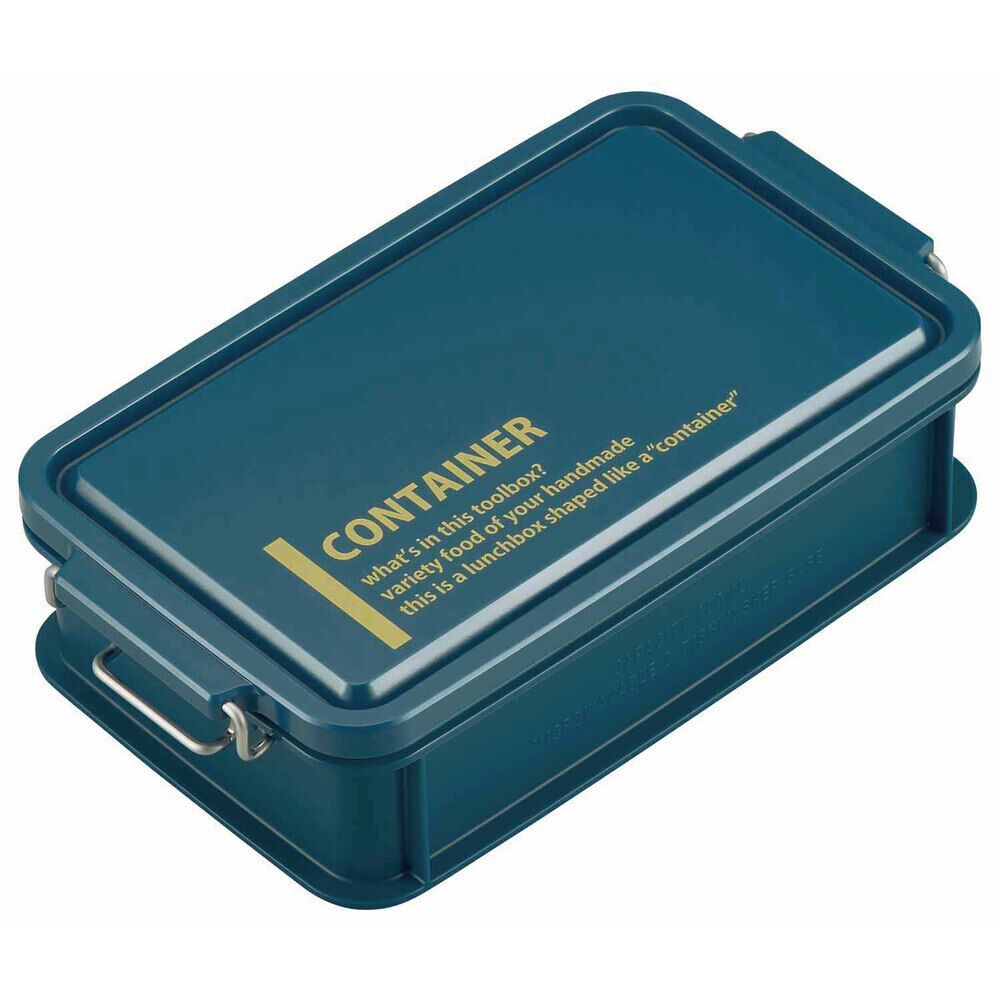 BACKYARD FAMILY「弁当箱 男子 大容量 1段 通販 900ml ランチボックス 一段 コンテナランチボックス 仕切り」|食器・キッチングッズ|ブルー1