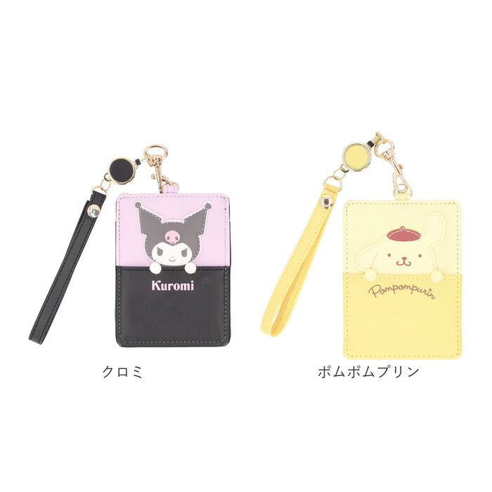 BACKYARD FAMILY「サンリオ リール付きパスケース 通販 パスケース リール付きキーケース パスポーチ」|定期入れ|