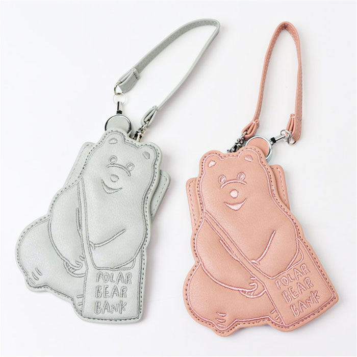 BACKYARD FAMILY「ポーラーベアバンク パスケース 通販 リール付きパスケース 定期入れ 定期券ケース パス ケース」|定期入れ|