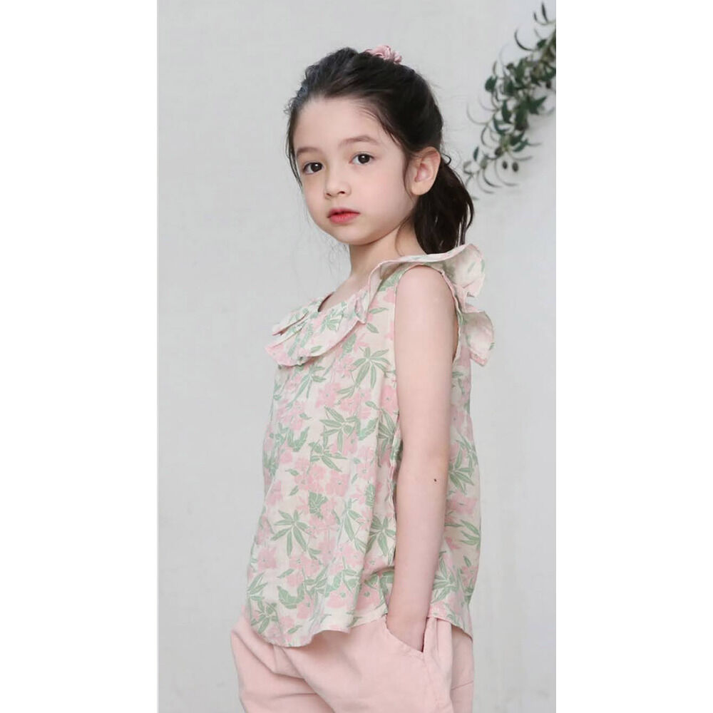 BACKYARD FAMILY「キッズ ノースリーブ 女の子 通販 タンクトップ 63042301 Tシャツ 半袖 夏服 袖なし」|その他|ピンク1