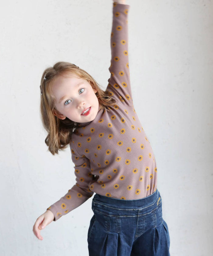 BACKYARD FAMILY「女の子 キッズ 長袖 Tシャツ 通販 ロンT 63042302 長袖Tシャツ カットソー リブ編み」|その他|