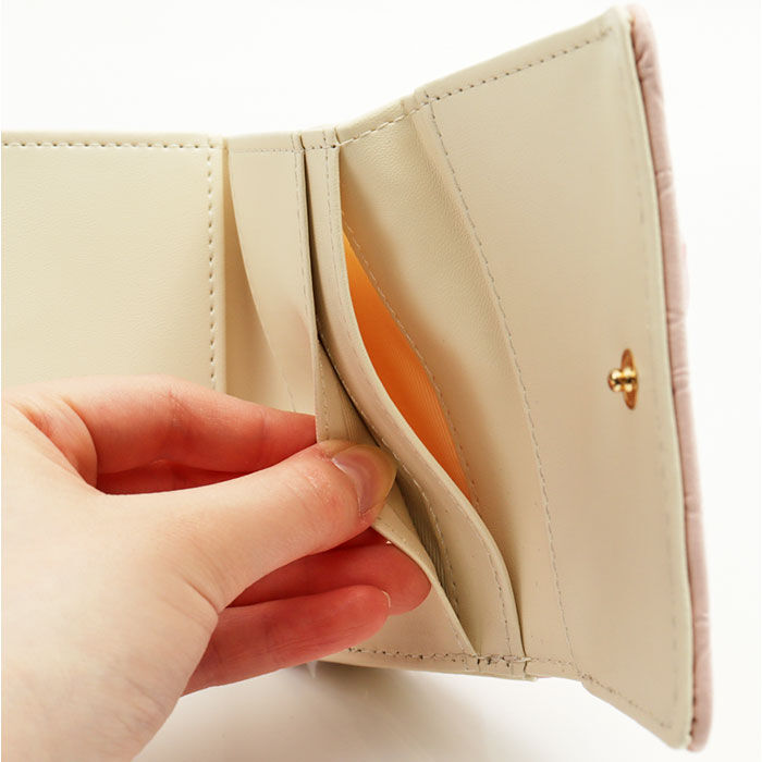 BACKYARD FAMILY「財布 ちいかわ 通販 口金財布 ミニ口金財布 三つ折り財布 サテンリボン付き がま口財布 さいふ」|財布|