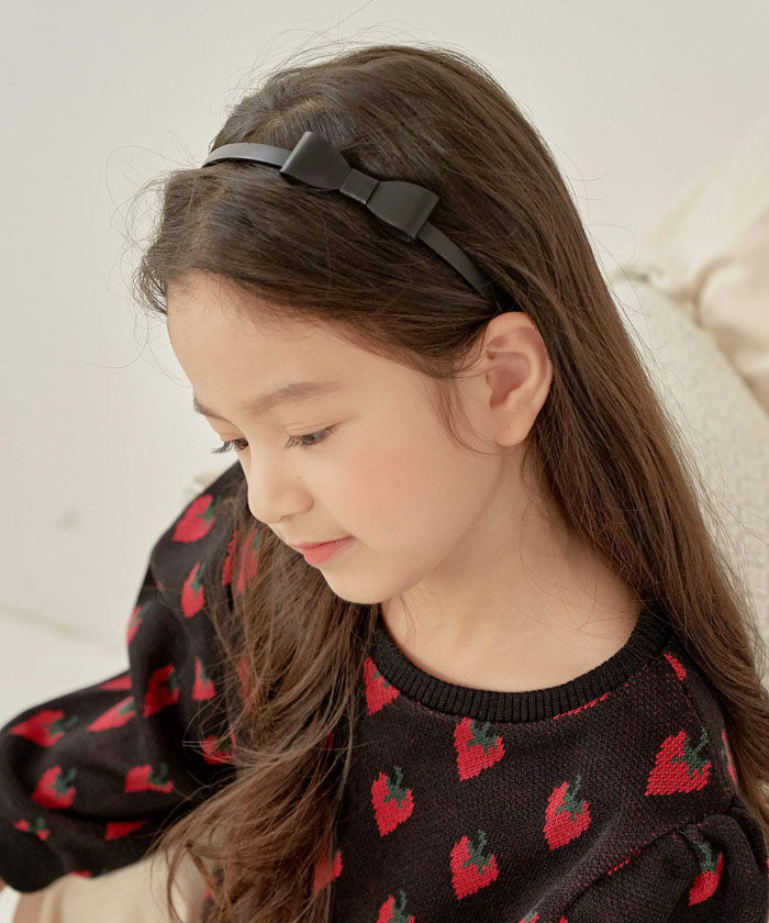 BACKYARD FAMILY「カチューシャ レザー リボン キッズ 通販 ヘッドドレス 髪飾り 女の子 子供 子ども こども」|その他|